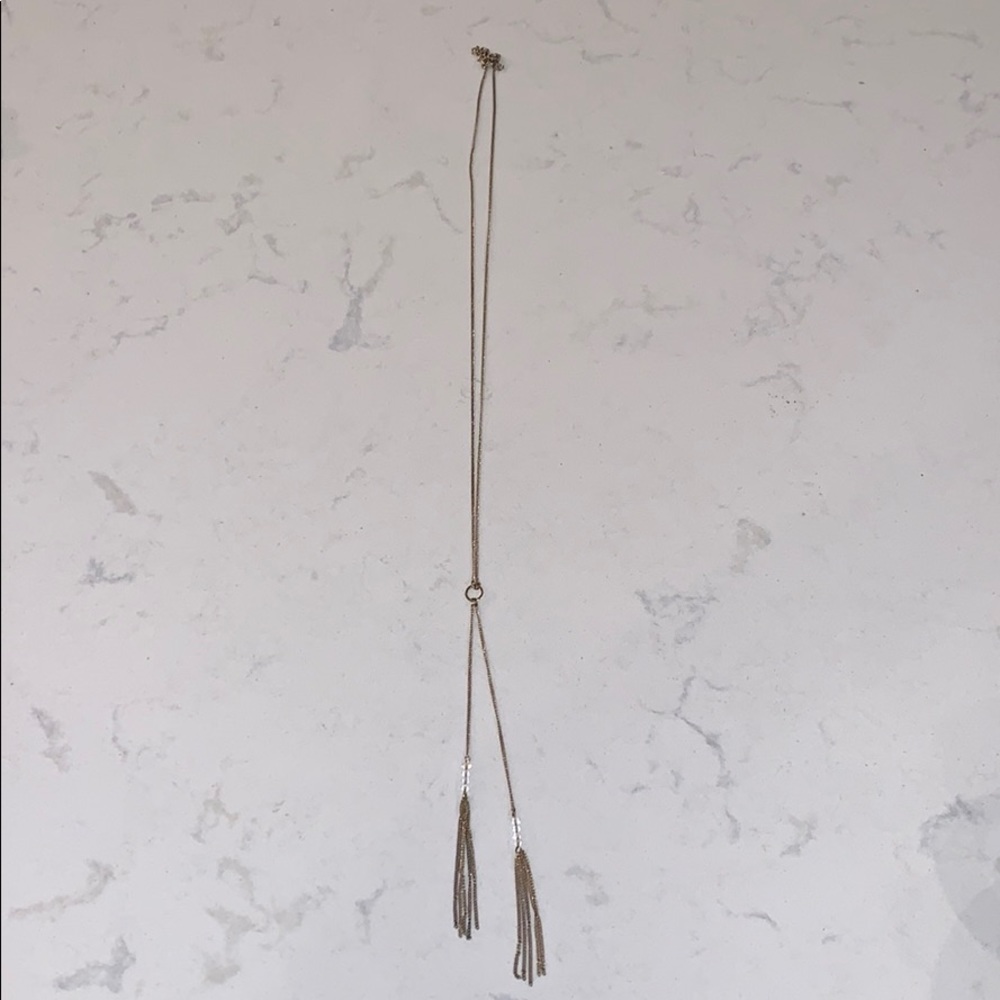Long tassel necklace